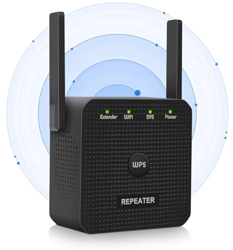 WiFi Extender, 300Mbps Home WiFi Booster Wireless Internet Repeater Covers Up to 3650 Sq.ft and 45 Devices, Internet Booster - with Ethernet Port, Easy Setup