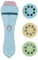 HappyFit Torch Projector Mini Cartoon Cute Educational Projection Flashlight Early Education Toys for Children (Blue)