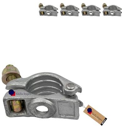 GEZU IMPEX Half Coupler 48 x 48 mm Electroplated Set of 4 Clamp for Scaffolding Steel Pipe Construction Tubes Coupling