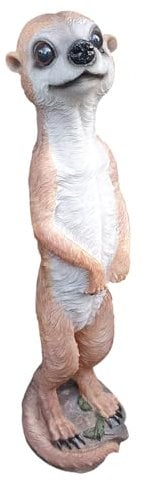 Aspinaworld Gartenfigur stehende Erdmännchen Figur 39 cm, Figur für den Garten, wetterfeste Deko