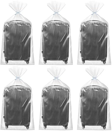 taonganui 6 Stück 120x140cm Aufbewahrungsbeutel Groß Durchsichtige Plastiktüten Groß, Wiederverwendbare Umzugstaschen Große Aufbewahrungsbeutel, Aufbewahrungstaschen für Staubdicht, Gepäck, Kleidung