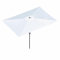 XQJLBZA Sombrillas Rectangulares para Patio, Protección UV, Portátil, Impermeable, Sin Base(White)