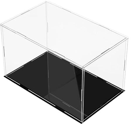 PBDEIOEOE Acryl-Vitrine, Transparente, figurensichere Schutzbox, Sammlerstücke, Modelle, Schmuckaufbewahrung, Arbeitsplattenwürfel, HomeOrganizer, Selbstmontage(40x20x35CM)