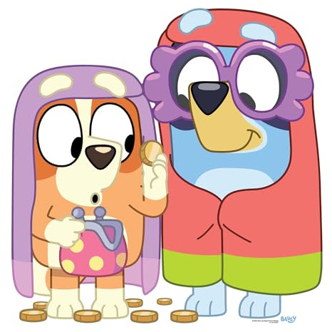 Star Cutouts SC4624 Bluey & Bingo Grannies Cardboard Cutout 91cm – Bluey Party Decoration