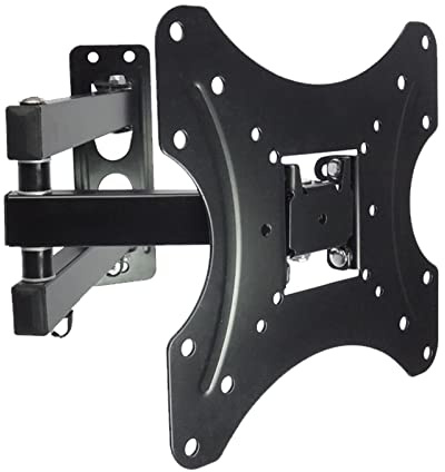 Supporto da Parete per TV, Supporto Girevole e inclinabile per TV a Movimento Completo per la Maggior Parte dei televisori curvi a Schermo Piatto da 17-37 Pollici, Supporto da Parete per TV Fino a 20