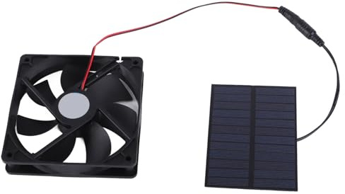 Aumotop Professionelles Solarpanel-Ventilator-Set Zur Effizienten Belüftung von Hühnerställen, Gewächshäusern und Schuppen. 3-W-Solarbetriebener Abluftventilator für den Hausgebrauch
