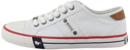 MUSTANG Herren Sneaker Low-Top Calogero 26M0151005 Weite Normal Schnürung Wolle White 00002 46 EU