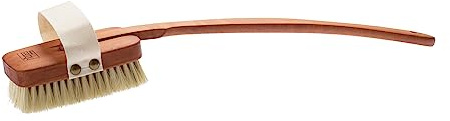 Naturbürsten - Versand Solingen Badebürste mit abnehmbarem Stiel (Buchenholz, braun, für Erwachsene, insbesondere Männer)