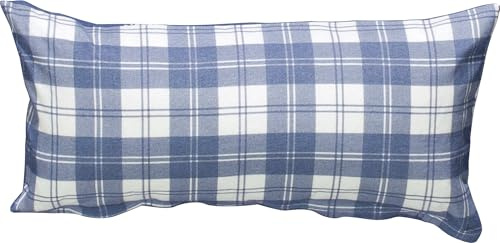 Dormisette Kissenbezug Feinbiber schieferblau Größe 40x80 cm