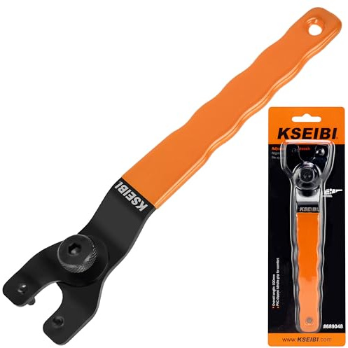 KSEIBI 689048 Universal Einstellbarer Stift Winkelschleifer Schraubenschlüssel für Flansch Schleifmaschine von 4 Zoll - 9 Zoll Werkzeug Schraubenschlüssel
