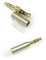 KetDirect 3-poliger 3,5-mm-Klinkenstecker für Kopfhörer Metall, Audio, Löten, Headset-Stecker, silberfarben, 2 Stück