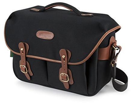 Billingham Hadley One Camera/Laptop Bag (Black Canvas/Tan Leather)