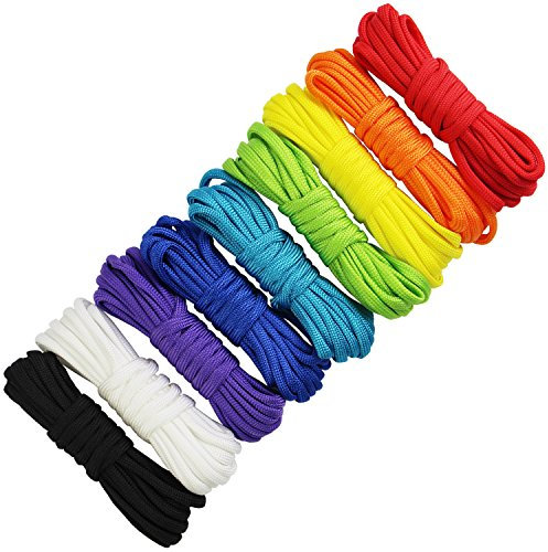 Paracord Multifunzionale Paracadute Corda 9 Pezzi 3 Metri Bracciale Corda Corda Multiuso