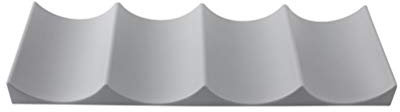 BESTonZON European Style Wine Rack Plastic Wine Bottle Display Stacking Mat Can Easy Stacker Kitchen Cabinet Fridge Storage Rack (Dark Grey)