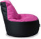 BuBiBag Gamer Sitzsack, Lounge Sessel, Gaming Sitzsäcke, Indoor & Outdoor Kissen für Kinder und Erwachsene (Pink-Schwarz;Ø:80cm)