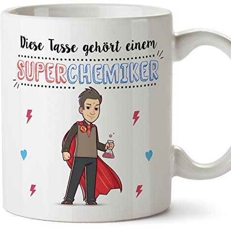 Mugffins Tasse/Becher Chemiker (Superhelden) - Lustige und Originelle Chemie Geschenke