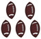 XUNHUI Aufnäher Applikation Football Rugby Ball Patch Eisen Flagge auf Applikationen nähen Rucksack Denim Jacke Shorts Basketball Aufkleber für Kleidung DIY 5 Stück
