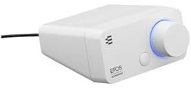 EPOS GSX 300 - Scheda Audio Esterna per PC – Stereo e Surround 7.1 - Manopola del Volume LED, Pulsante Smart Personalizzabile - Windows 10 - Snow Edition (1000307)
