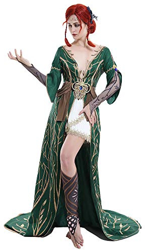 miccostumes Women's Game Costume Sorceress Cosplay Outfit Dress Robe