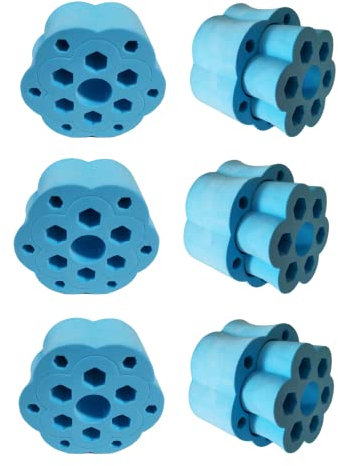 RF REENFAYA Cup Turner Foam,Tumbler Turner Foams Set for 3/4 Inch PVC Pipe,Tumbler Spinner Foams Fit 40 oz 30 oz 20 oz 14 oz Tumblers Crafting-Blue