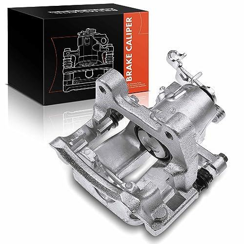 Frankberg Bremssattel Bremszange Hinten Links Aluminium mit Halter (Lochabstand der Halterung 90mm) Kompatibel mit E.O.S 1F7 1F8 Replace# 1K0615423M