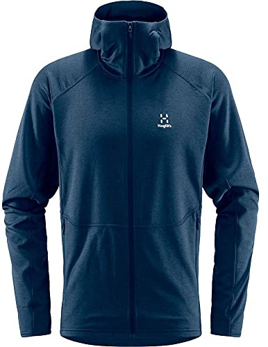 Haglöfs Skuta Hood Pile Uomo, blu (tarn blue), S
