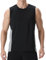 visionreast Tank Top Herren Ärmelloses Sport Tshirts Herren Funktionsshirt Atmungsaktive Muskelshirts Gym Tanktop Schnelltrocknendes Ärmelloses Fitness Shirt für Training,Laufen Schwarz L