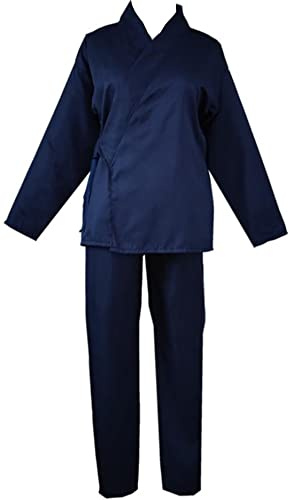 Poetic Walk Anime Cosplay Blue Uniform Costume Kimono Kung Fu suit Taoist Halloween (Medium, Blue)