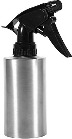 Ejoyous Metall Sprühflasche Wassersprühflasche, Wasser Sprühflasche Pflanzensprüher Spray Wasserkocher 304 Edelstahl Hand drücken Gießkanne Bewässerung Topf Spray Wasserkocher Flasche(250ml)