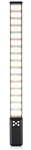 Andoer RGB LED-Taschenlampe mit Lichterschlauch für Fotografie, Fülllampe 3000 K-5700 K, integrierter wiederaufladbarer Akku CRI95 dimmbar, mit Tragetasche für Kabel