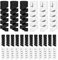 30stk Ladekabelschoner, Silikon Kabelschutz Flexibel für Kopfhörer, Ladegerät, Telefone, Laptops, Datenkabel - Knickschutz Spirale (Schwarz, Weiß)