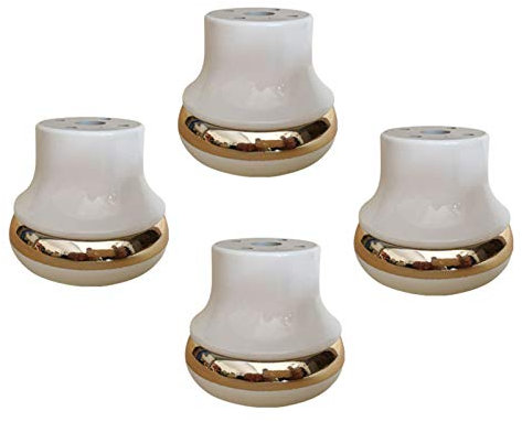DREANNI 4Pcs Sofa Füße Möbel Beine Tisch Beine Plastik Möbel Füße Ersatz Möbel Risers Beine Schrank Couch Beine Schreibtischbett Riser, Möbelkomponente, Weiß/50Mm