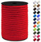 LEREATI Makramee Garn 8mm x 40m, Baumwollkordel Bunt Baumwollseil Geflochten Baumwollschnur, Baumwollgarn für DIY Basteln Hängepflanze Pflanze Aufhänger Wandbehang Weben Dekoration (Rot)