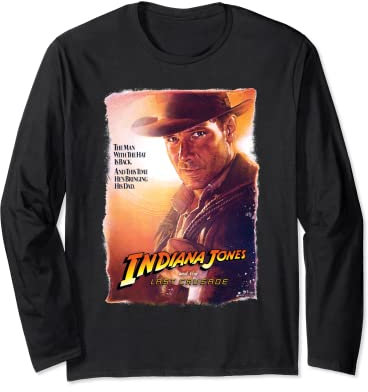 Lucasfilm Indiana Jones and the Last Crusade Poster Art Langarmshirt