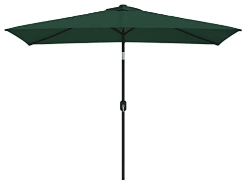 DCRAF Mobilier Parasol rectangulaire Vert 200 x 300 cm