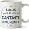 MUGFFINS Tazas Personalizadas para CANTANTE hombre - En Español - Mejor del Mundo - 11 oz / 330 ml - Regalo Personalizable original y divertido