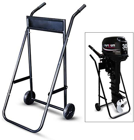 Lilyeriy Außenborder Transportwagen Motorwagen 70kg Faltbarer Boots motorständer Zusammenklappbar Trolley Aussenborder Ständer