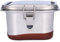 Lebensmittelbeh?lter, Lebensmittelbeh?lter aus Edelstahl -Lunchbox Wasserdicht Auslaufsicher -Box F¨¹r B¨¹ro Camping Picknicks Tra (1,2L-Doppelschicht-Reinstahl)