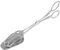 Garneck 1pc Bread Clip Bread Tong Utility Tongs Retro Salad Tong Snack Tong Salad Utensils for Serving Stainless Steel Skillet Stainless Frying Pan Sugar Tong Food Tongs Vintage Zinc Alloy