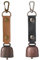 Teegxddy 2 Stück Metall Kuhglocke，Magnetischer Schalldämpfer Glocke Klein，Vintage Mini Kuhglocke Anti Verlust Glocke für Haustiere Dekorationen für Outdoor-Wanderungen, Rucksack-Anhänger, Tierhalsbä