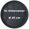 samenfritze 5X Untersetzer Ø 35 cm - Blumentopf Untersetzer für Pflanzcontainer aus Kunststoff