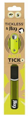 Tickless & JK9 Ultrasonisches Zecken und Flohabwehr Halsband - Neongelb