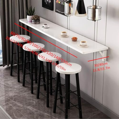 Faltbarer Esstisch zur Wandmontage für Küchenbar, platzsparender Hängeschrank, Wand-Küchentisch mit faltbarer Funktion, Wand-Bartisch für kleine Räume
