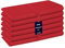 Cottoniva 6er-Set Stoffservietten - Für Familienessen, Feste, Partys & den täglichen Gebrauch - Weich Gemütlich Maschinenwaschbar 100% Baumwolle Servietten 43x43 cm Rot
