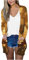 HAOLEI Damen Langärmliger Cardigan Mit Weihnachtlichem Weinglas Print Und Rüschen Oberteil, Weihnachten Strickjacke Lustige Grafik, Sale Jacke Elegant Schick, Weihnachten Sweatjacke Weich Bequem