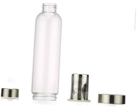 TOPBATHY Coche De Vidrio De Borosilicato Botella De Agua De Viaje con Bolsa De Transporte para Coche Casa