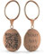 Charmify Porte-clés personnalisé - Gravure au laser avec code QR pour toute occasion, rose gold, taille unique