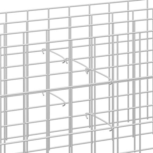 50 Gabionhaken mit Verzinkter Stahl, Maximale Festigkeit, Einfache Montage, 50 cm Länge, 3,5 Mm Durchmesser, Stabil und Unbemerhalt, Abstandshalter für Gabionen