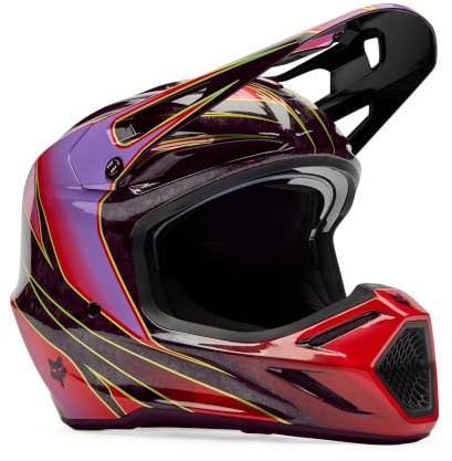 Fox Motocross-Helm V3 Weiß Gr. L | Schützender Fahrkomfort