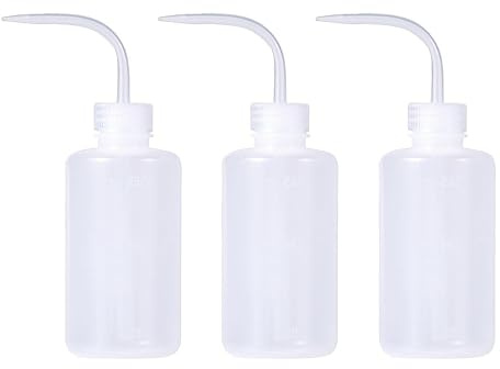SSHUIKKAI 3er-Set Dosierflasche, 250ml, Labor- & Pflanzenbewässerung, Kunststoff, Sprühflasche, wiederverwendbar, auslaufsicher